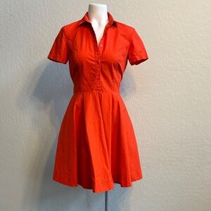 FINAL! Armani Exchange Vibrant Orange Midi Dress